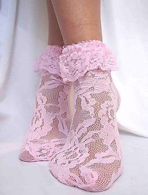 Ladies Lace Ankle Socks 574