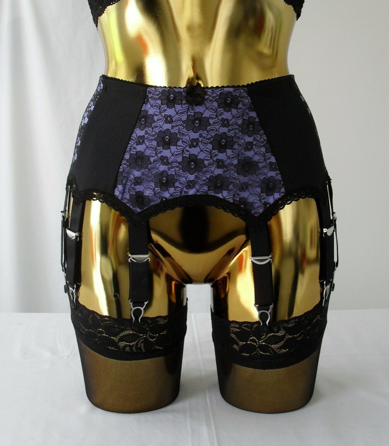Porte-jarretelles Imprimé Tigre Lycra - Taille Réglable Moyen/grand - Style Burlesque Rétro