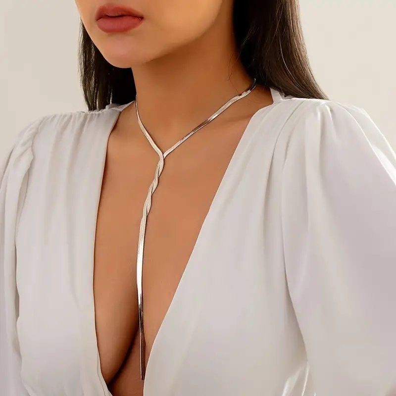 Silver or Gold Shiny Handwoven Flat Tassel Jewellery J33