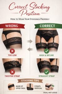 Correct Stocking Position infographic Correct Stocking Position infographic