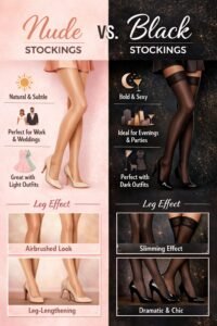 Nude Vs Black Stockings Nude Vs Black Stockings